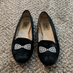 Ugg Rhinestone Suede Loafers